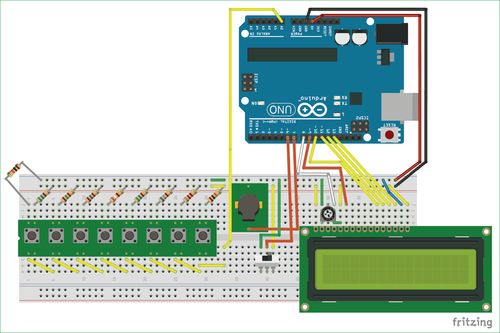 基于arduino自制鋼琴實現錄音和重放功能